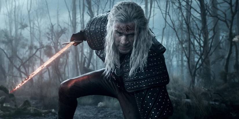 Liam Hemsworth in a fight scene from The Witcher Season 3