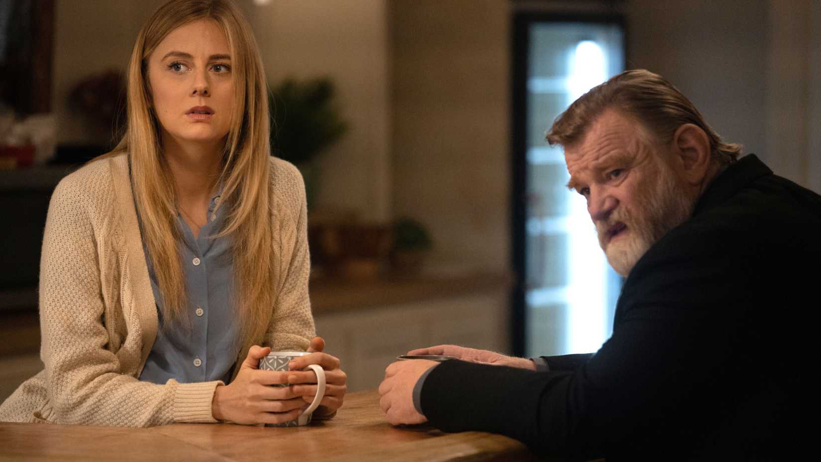 Justine Lupe and Brendan Gleeson in Mr. Mercedes