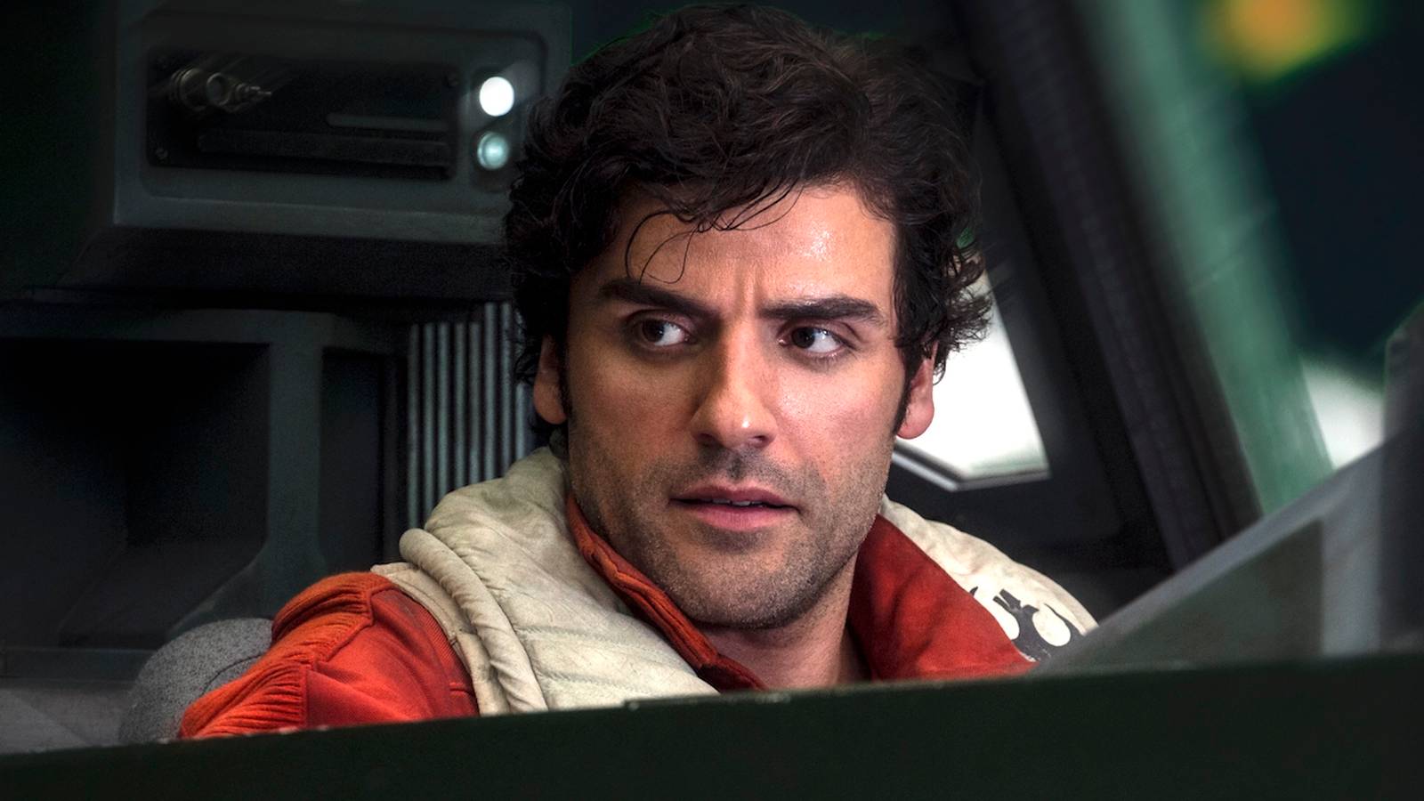 Oscar Isaac as X-Wing fighter pilot Poe Dameron in Star Wars: Episode VIII – The Last Jedi