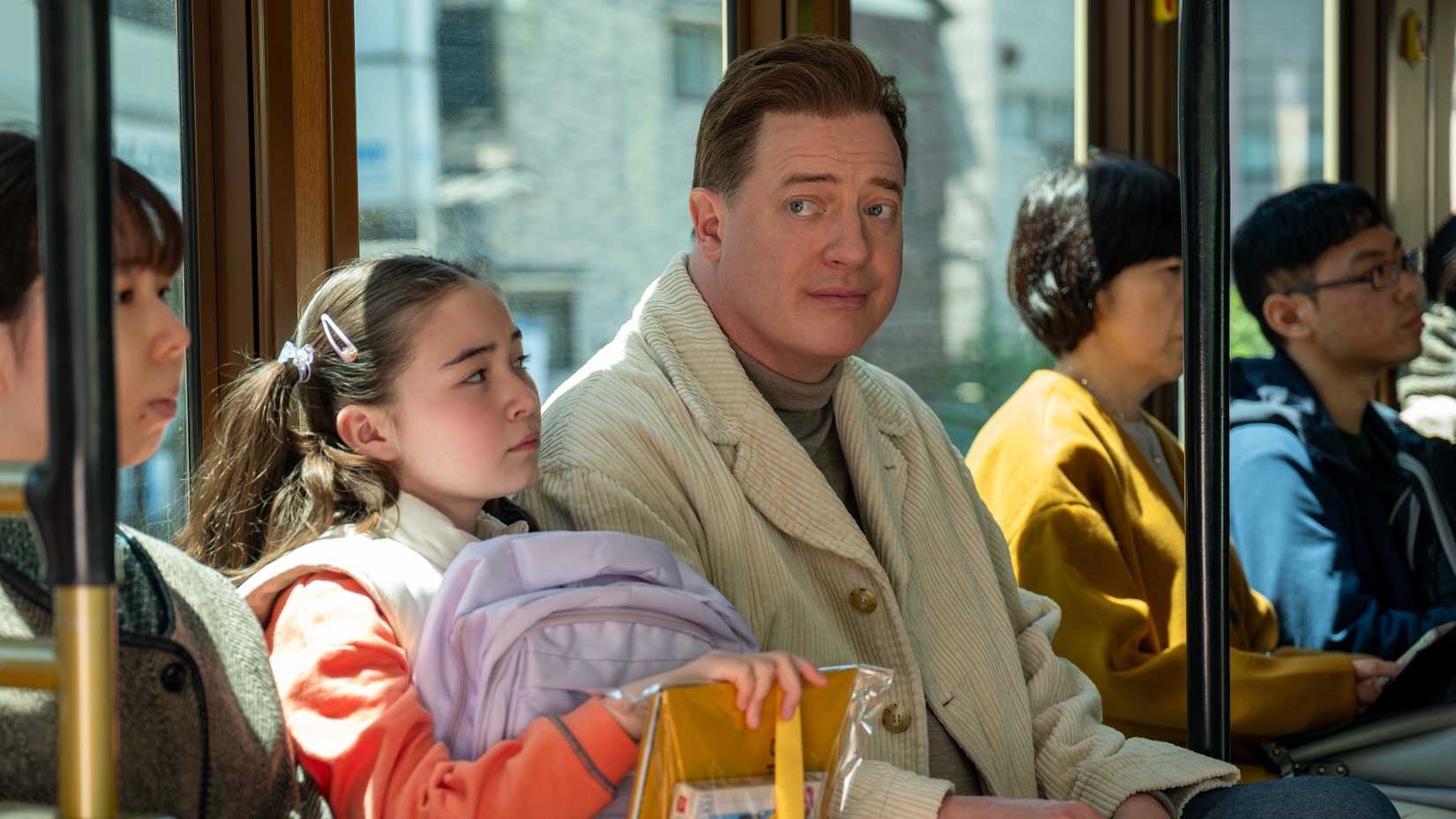 Shannon Gorman and Brendan Fraser in RENTAL FAMILY