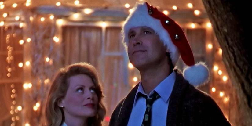 Beverly D'Angelo and Chevy Chase in National Lampoon's Christmas Vacation