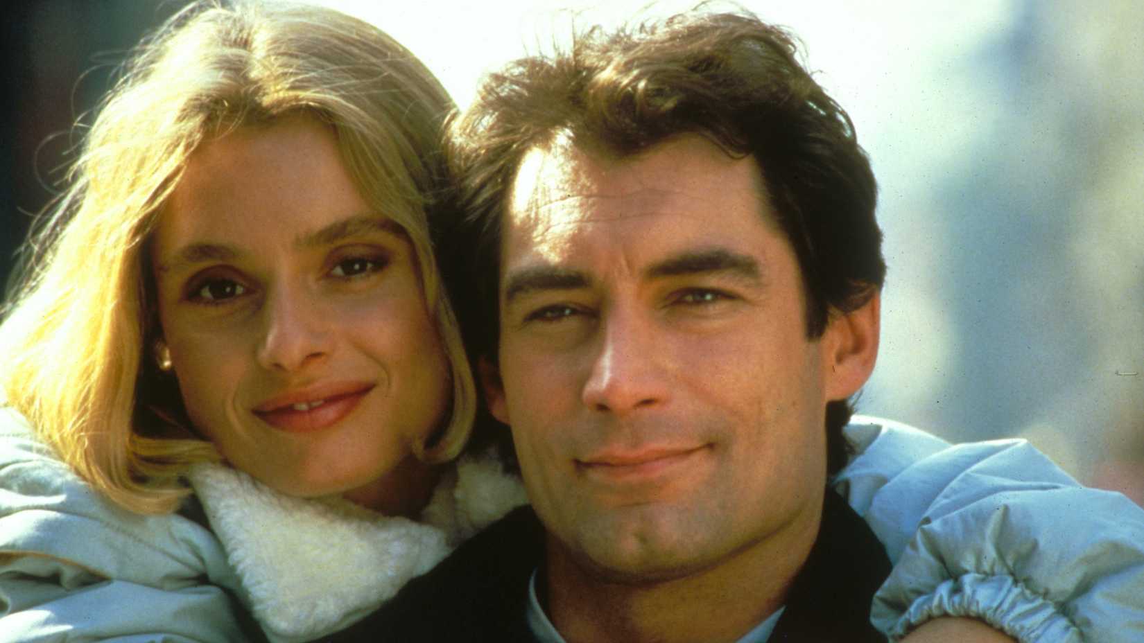 Timothy Dalton and Maryam d'Abo in The Living Daylights