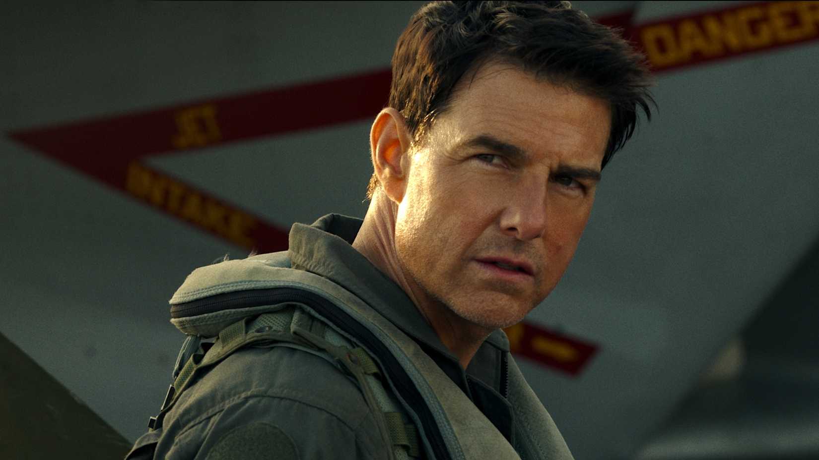 Tom Cruise as Captain Pete "Maverick" Mitchell in Top Gun: Maverick