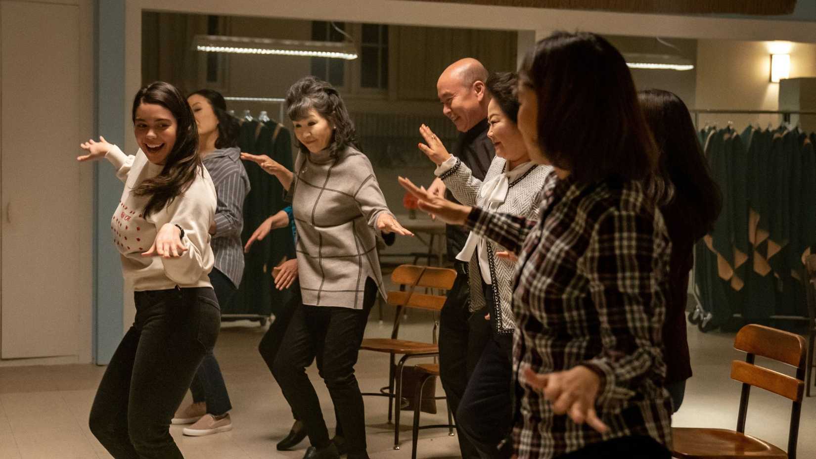 A family dance in "All Together Now'