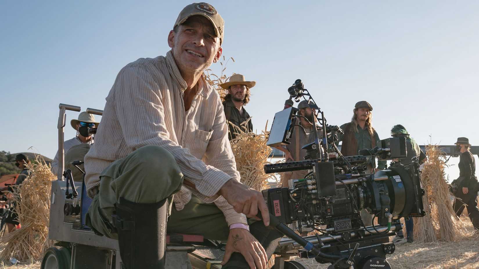 Zack Snyder on the set of Rebel Moon