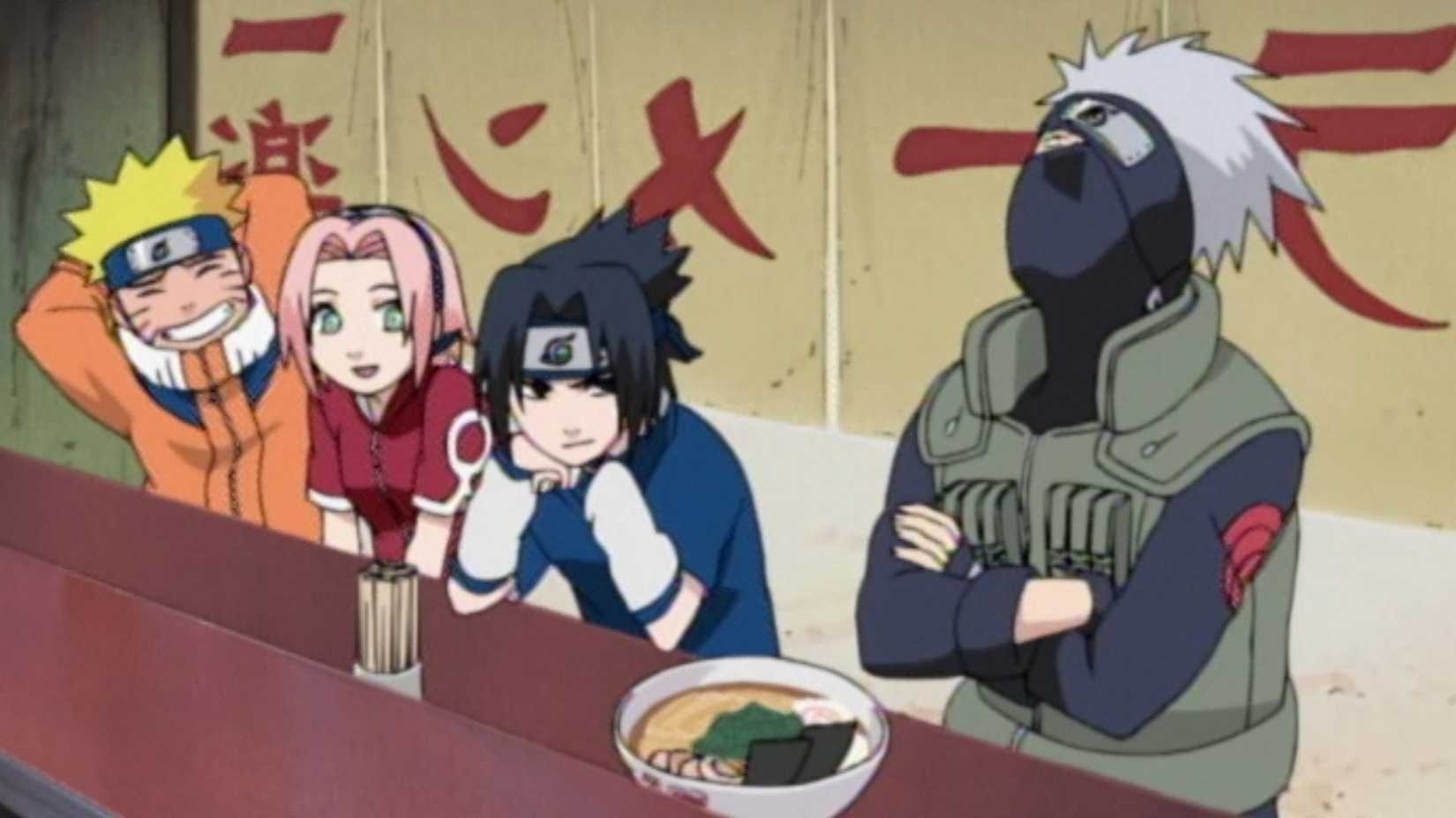 Kakashi Shows His Face 