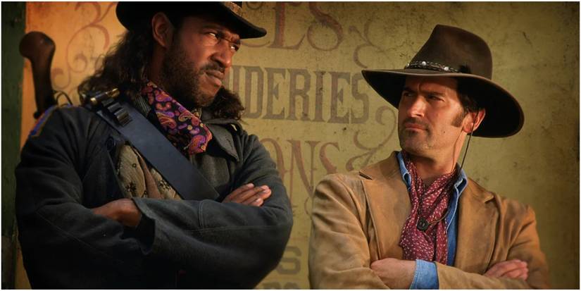 Bruce Campbell in a scene from ‘The Adventures of Brisco County