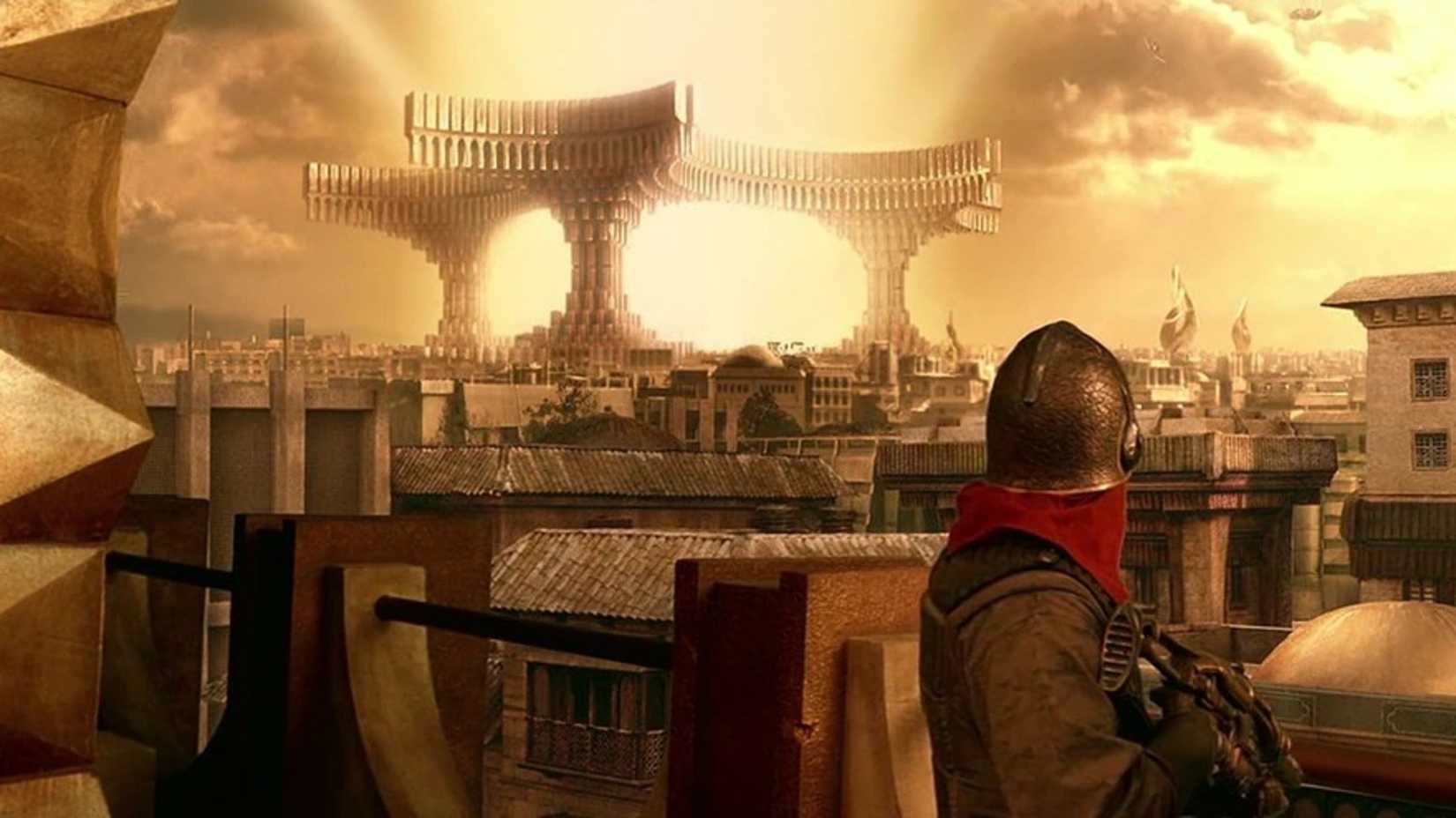 The city of New Mecca on Helion Prime in The Chronicles of Riddick