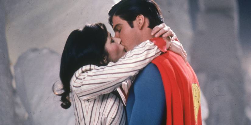 Clark kisses Lois in  Superman II