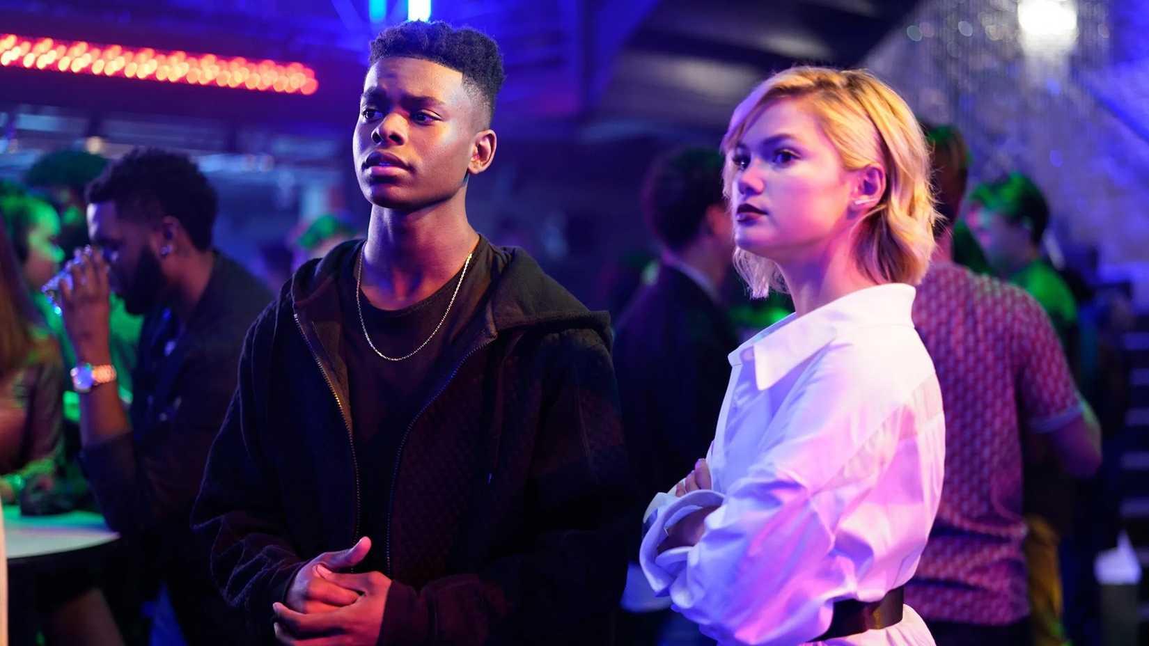 Aubrey Joseph and Olivia Holt as Cloak and Dagger
