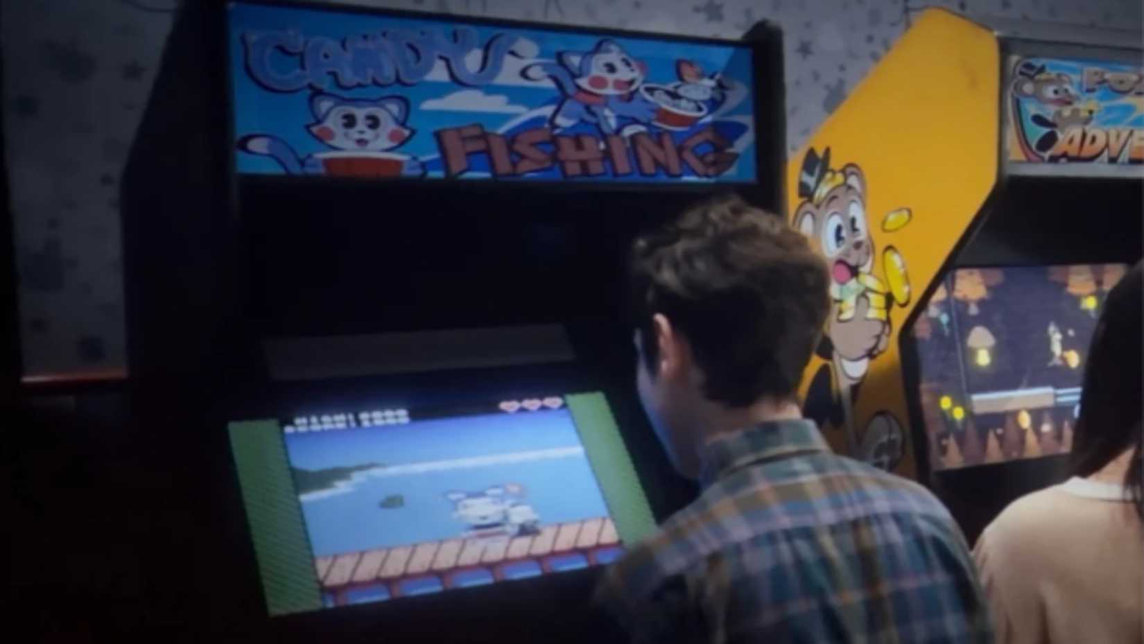 Candy's Fishing game is seen in Five Nights at Freddy's 2