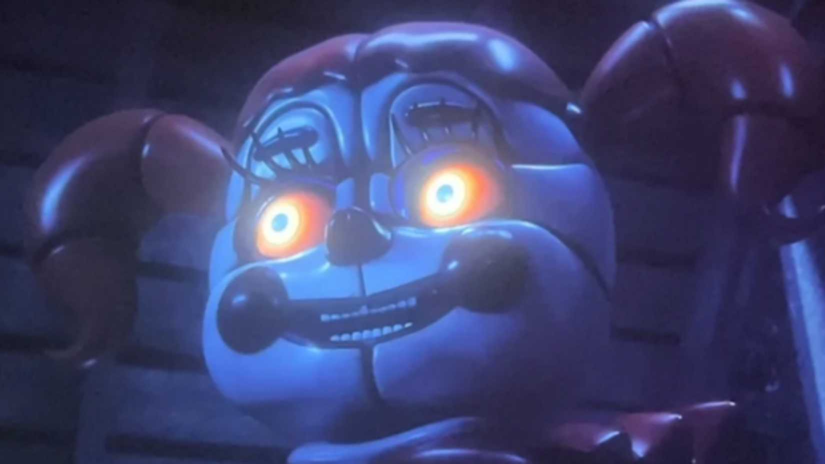 Circus Baby's eyes glow in Five Nights at Freddy's 2
