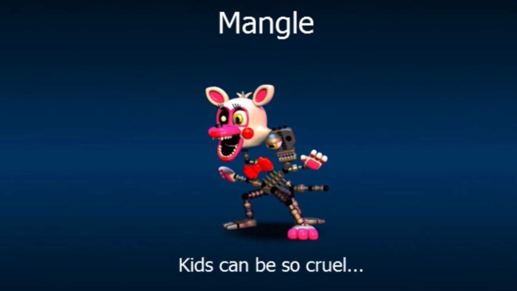 Mangle's load-up screen appears in Five Nights at Freddy's 2