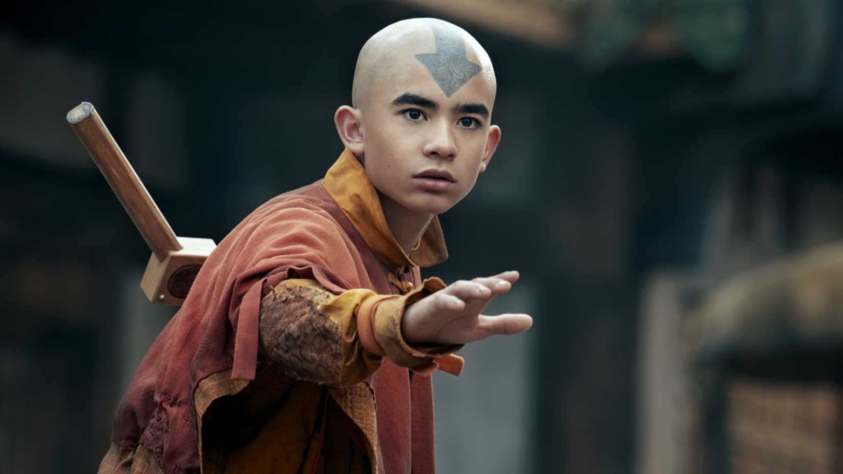 Gordon Cormier as Aang in Avatar The Last Airbender