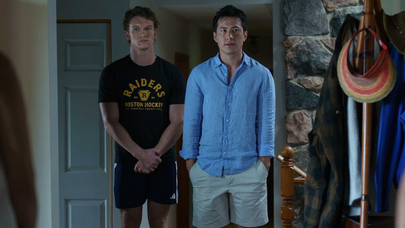 Connor Storrie and Hudson Williams star in 'Heated Rivalry'