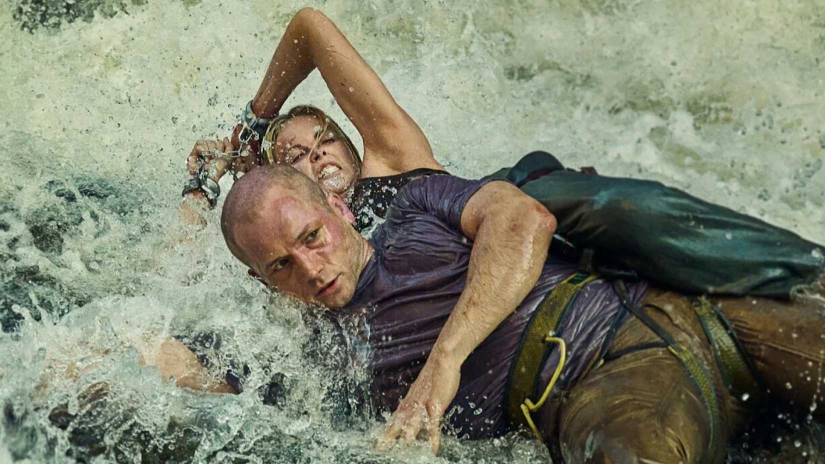 Charlize Theron and Taron Egerton in Apex on Netflix