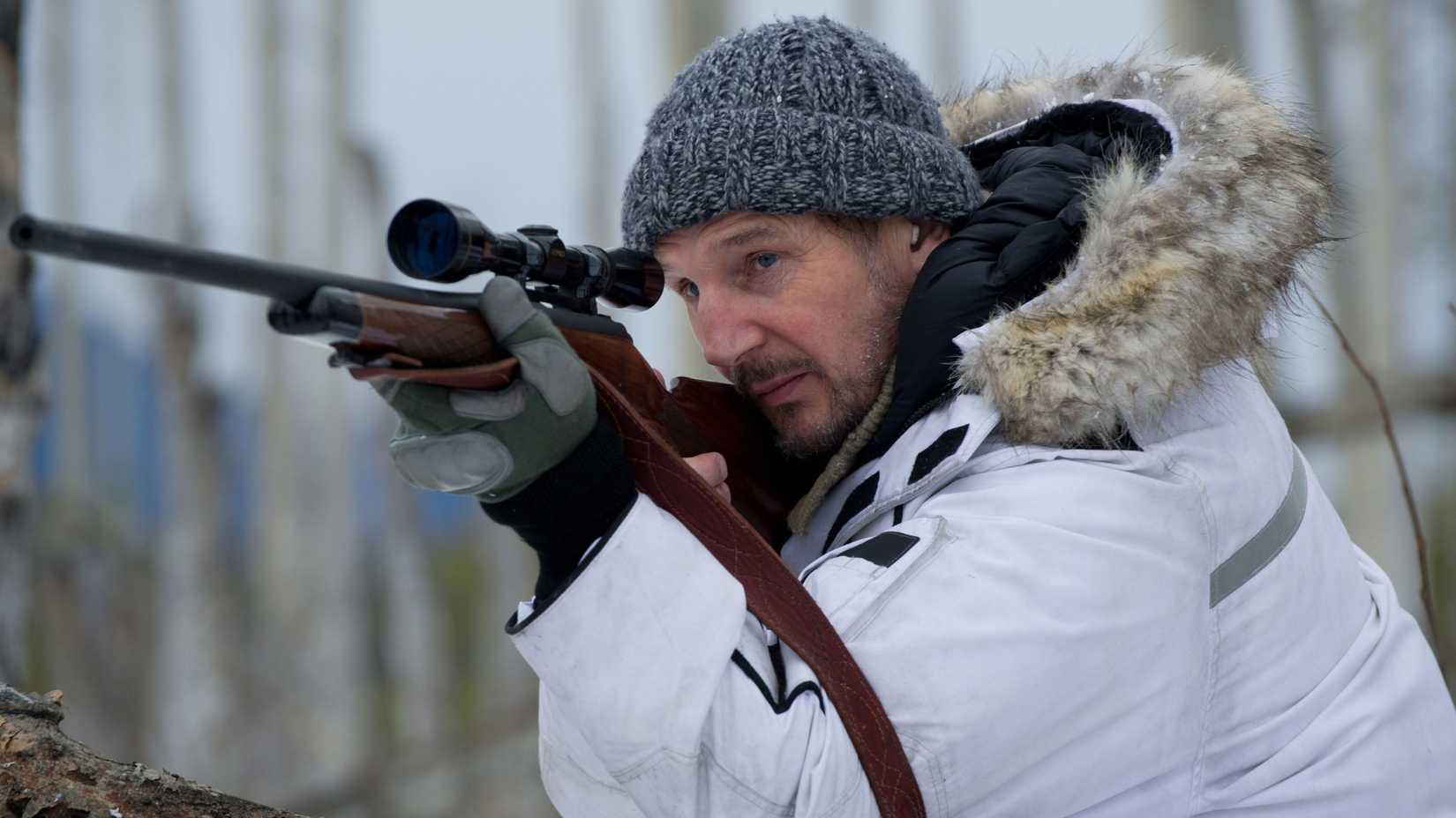 Liam Neeson em cena de The Grey
