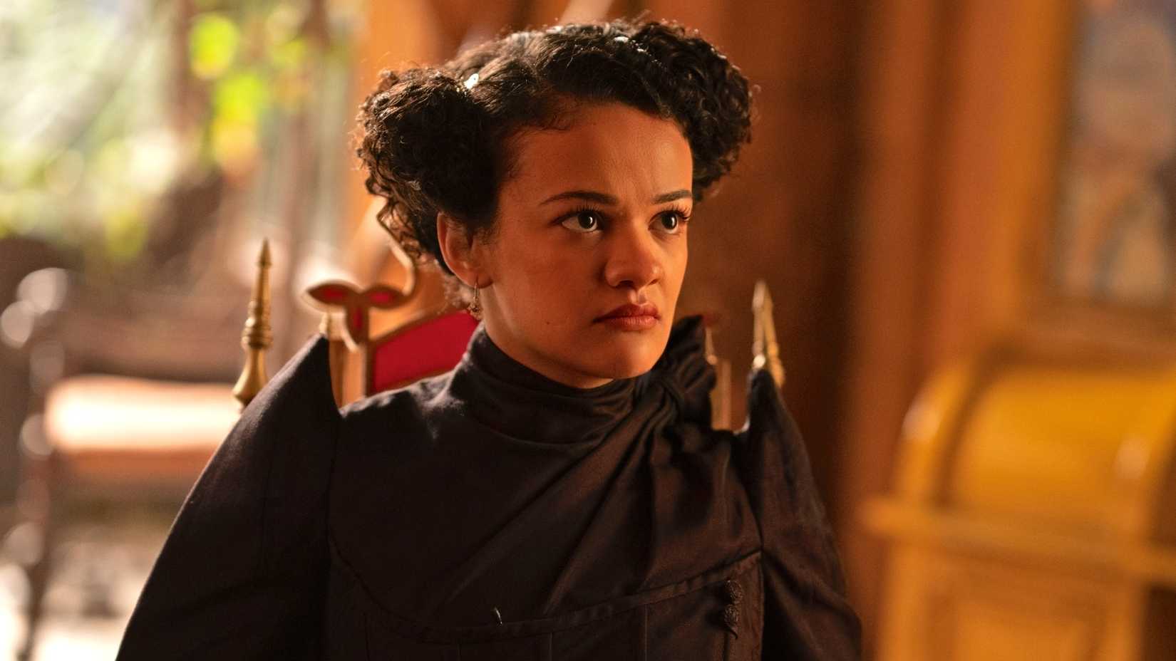 Marissa Bode looking betrayed as Nessarose in 'Wicked: For Good'