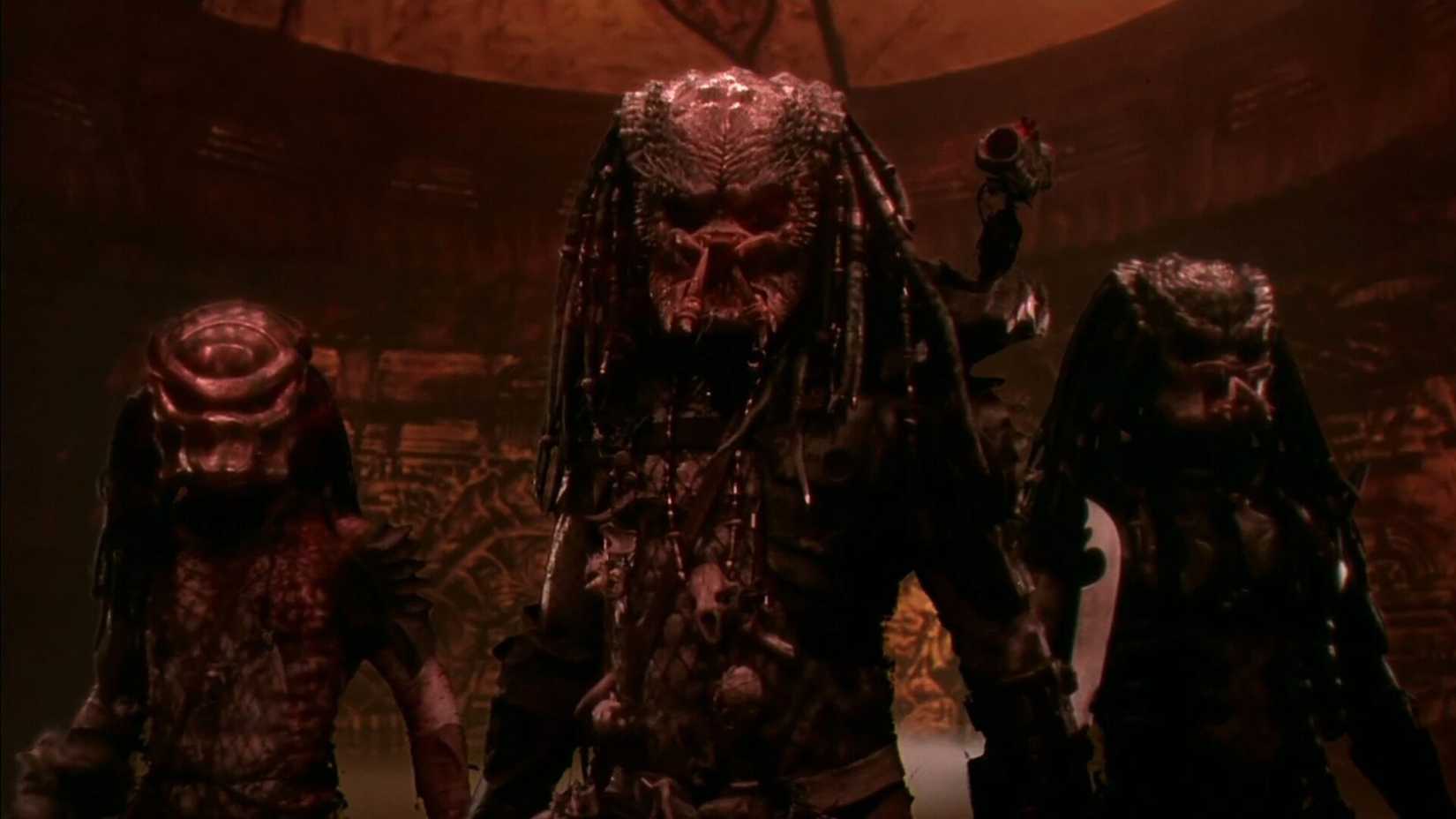 Lost Tribe members Stalker, Greyback, and Borg in Predator 2