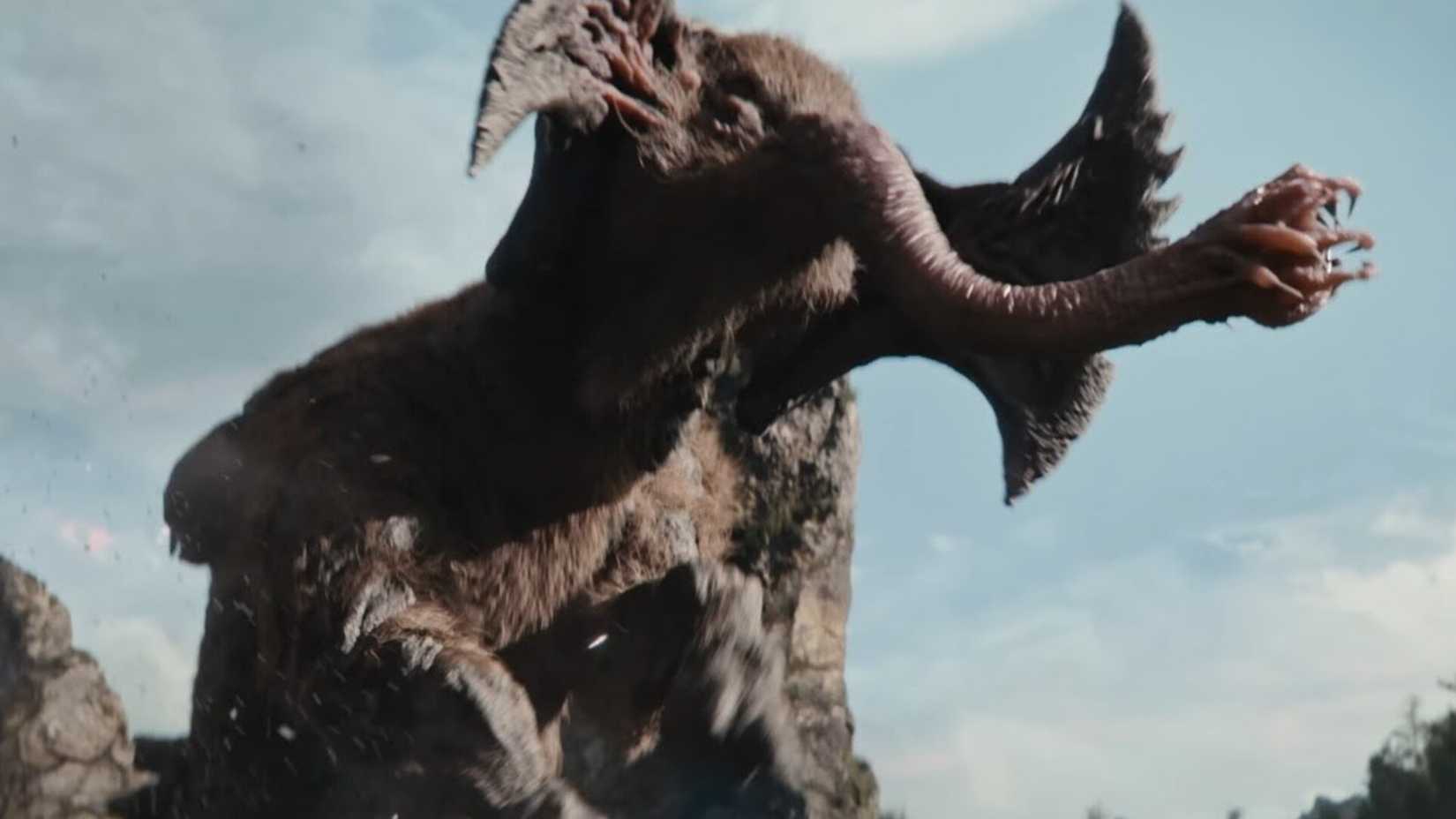 A Bone Bison in Predator: Badlands