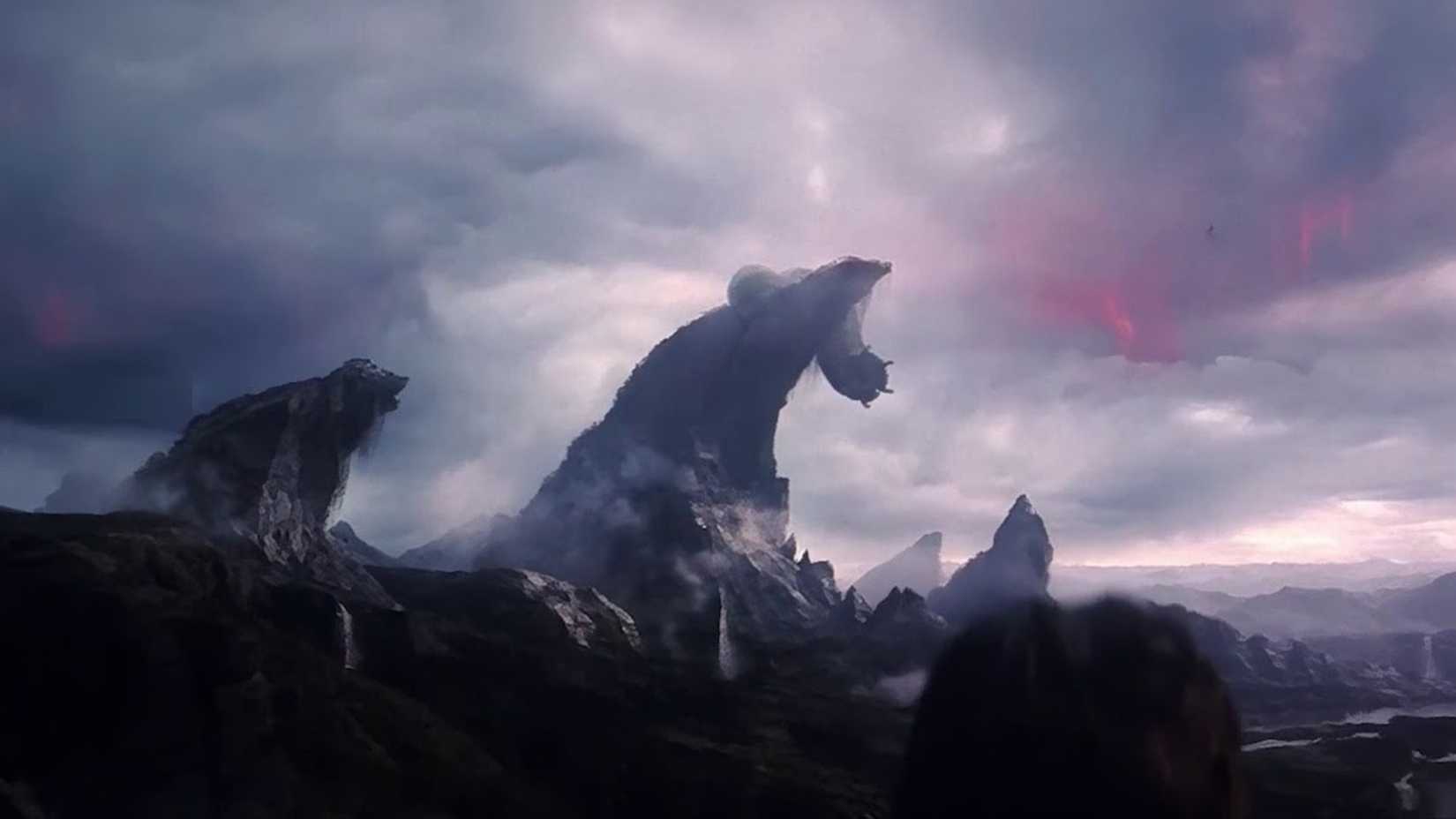 A giant worm in Predator: Badlands