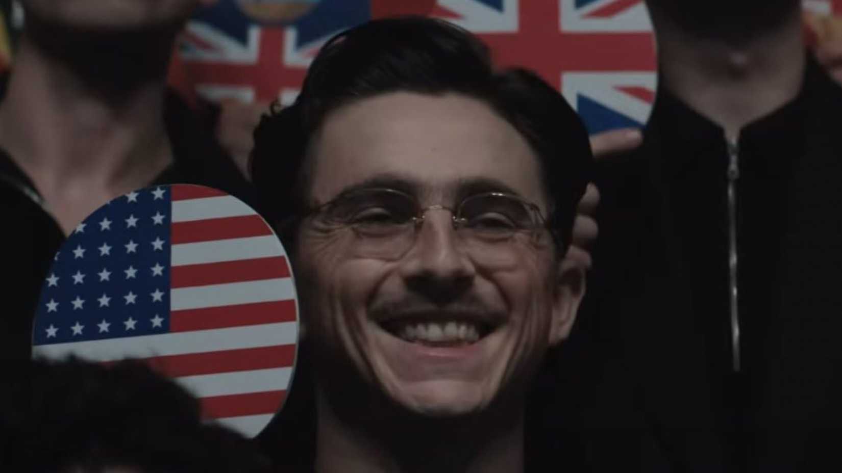 Timothée Chalamet as Marty Mauser in Marty Supreme