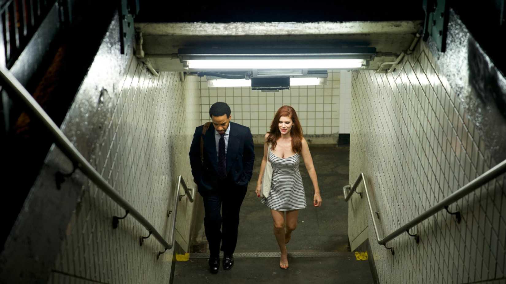 André Holland and Kate Mara in The Dutchman