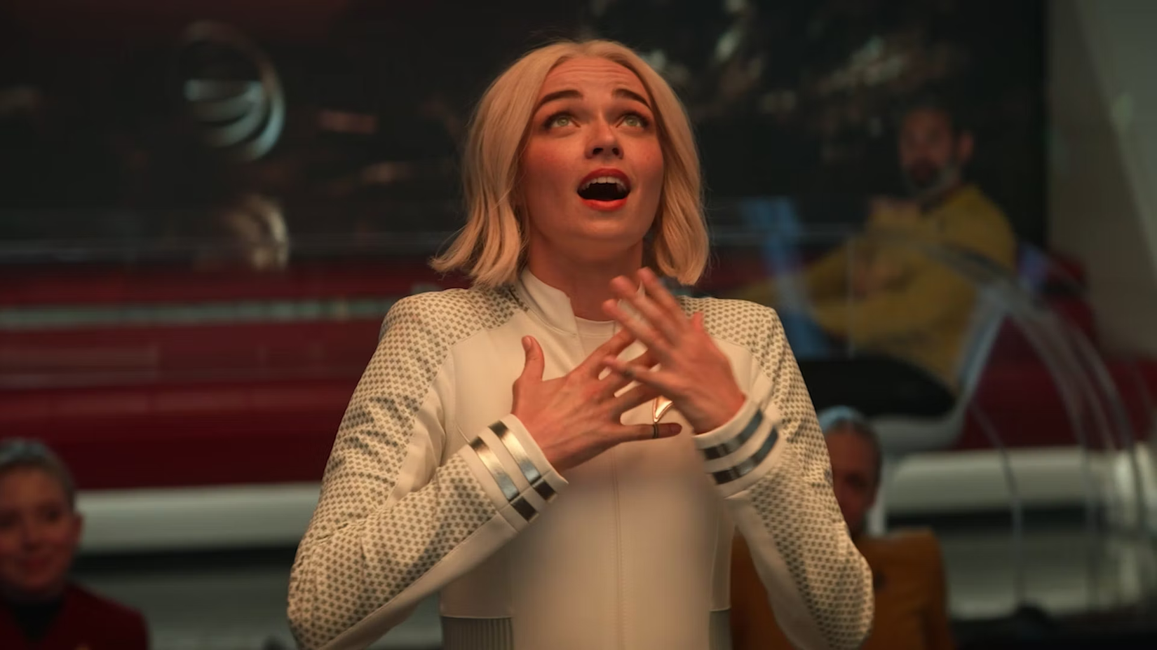 Nurse Chapel singing on Star Trek Strange New Worlds