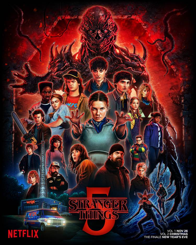 The Season 5 poster for Netflix's 'Stranger Things'