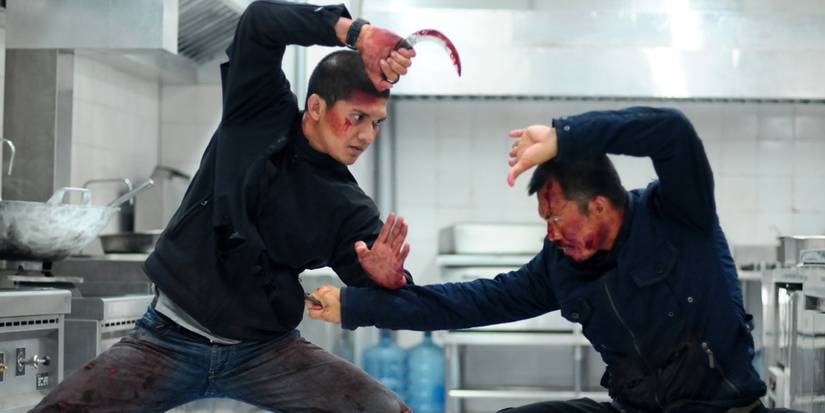 The kitchen fight scene in The Raid 2