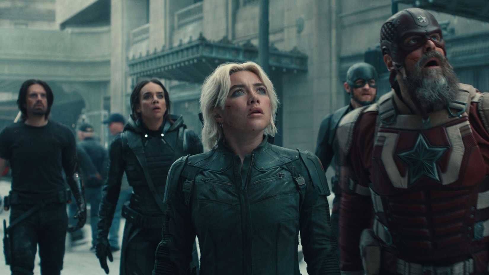 Thunderbolts cast looking up