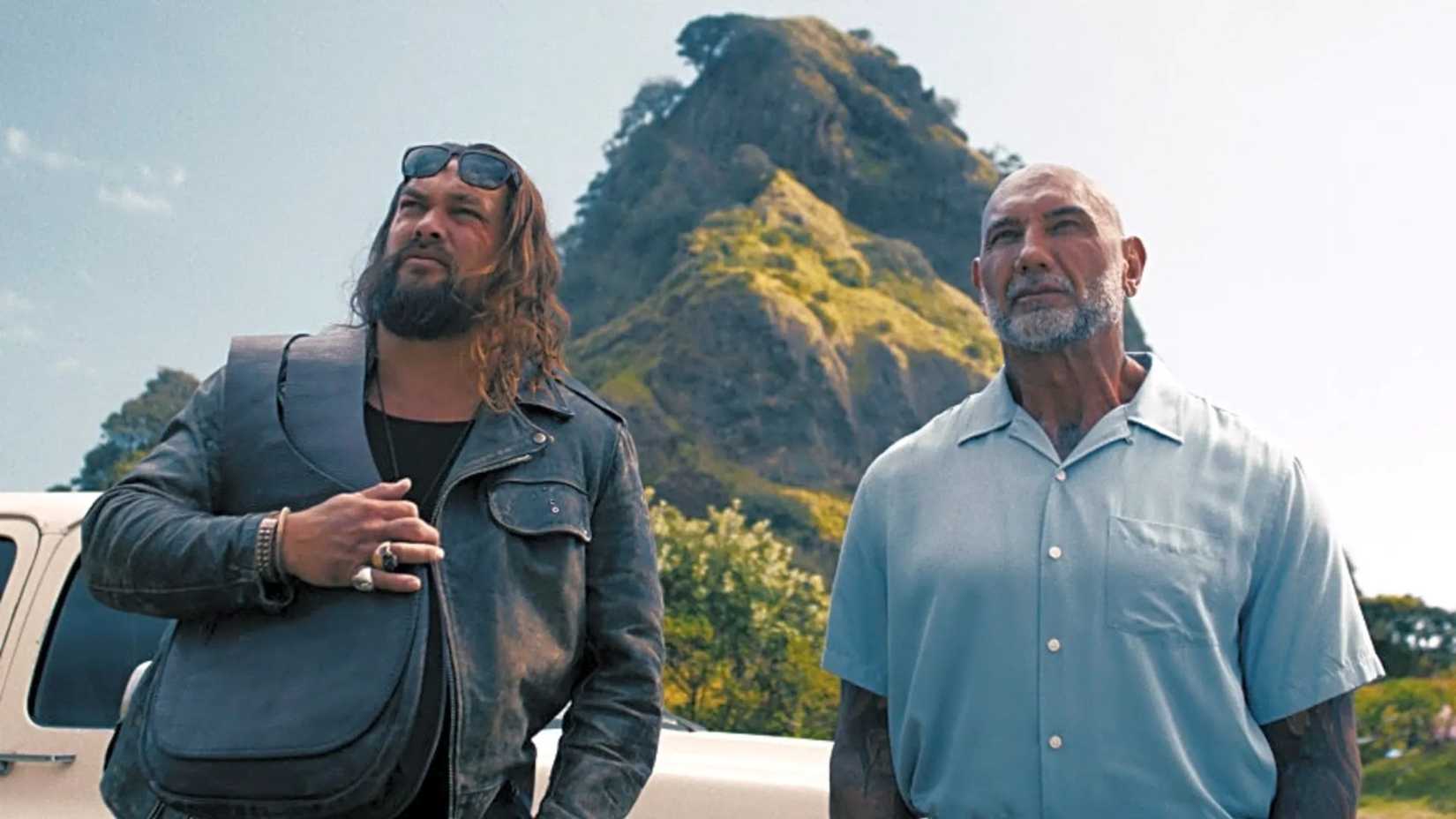 Jason Momoa and Dave Bautista in 'The Wrecking Crew' (2026)