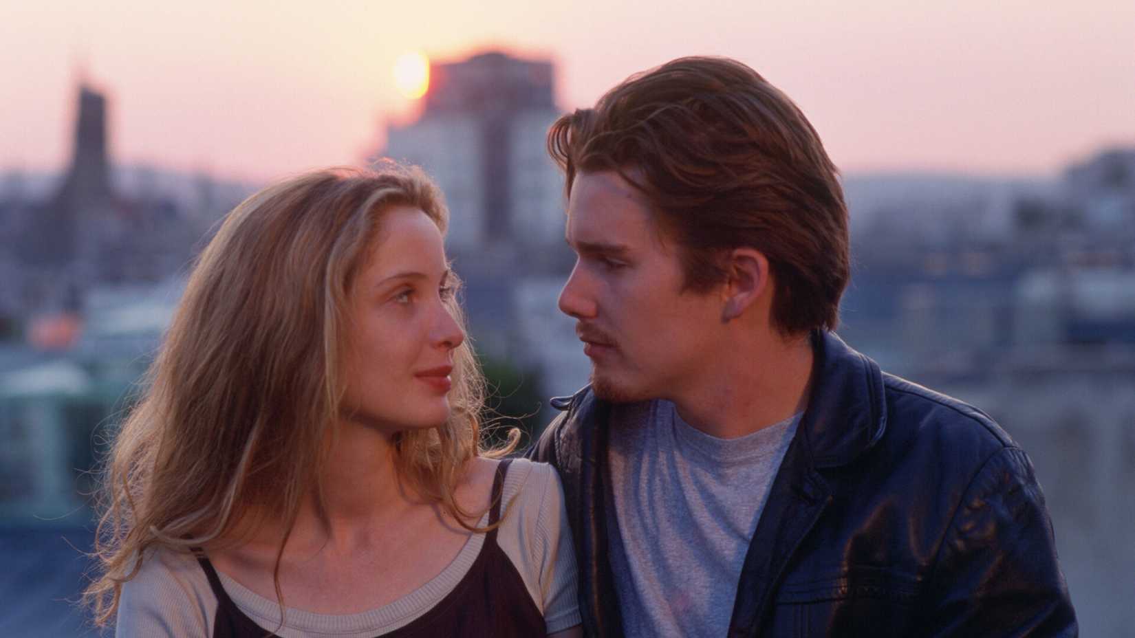 Ethan Hawke and Julie Delpy in 'Before Sunrise' (1995)