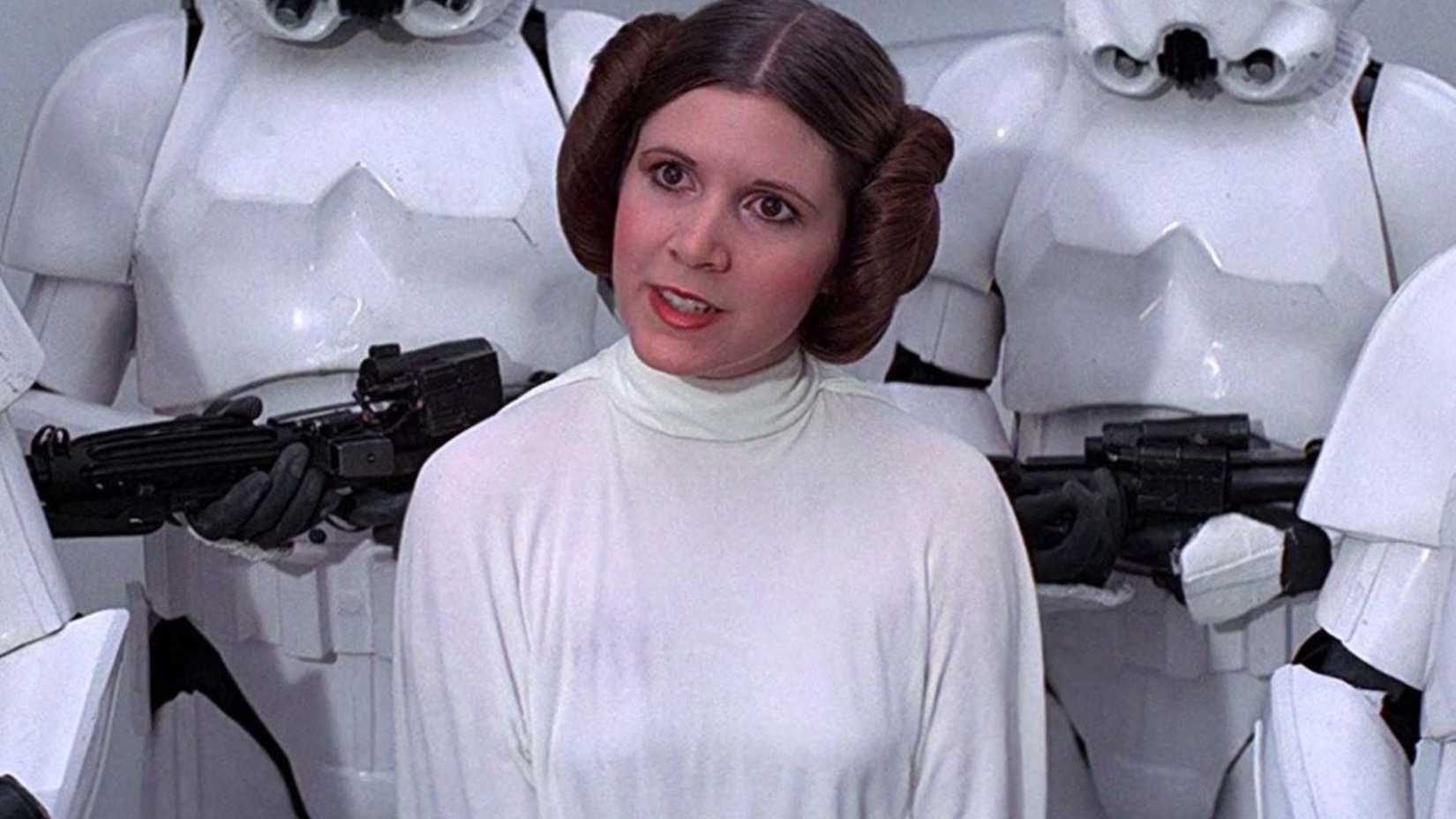 Carrie Fisher as Princess Leia in Star Wars