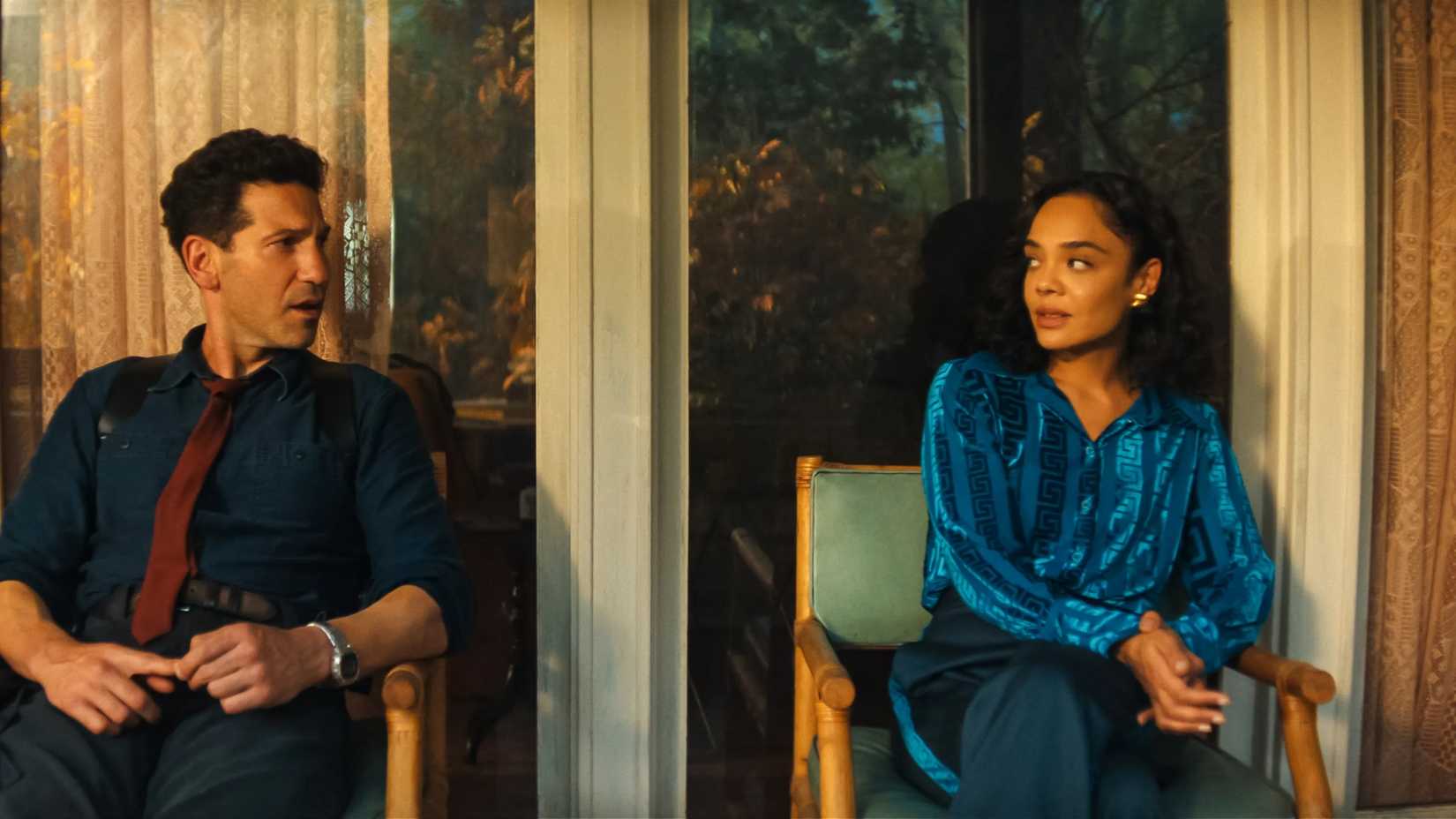 Jon Bernthal and Tessa Thompson as Jack and Anna in His & Hers