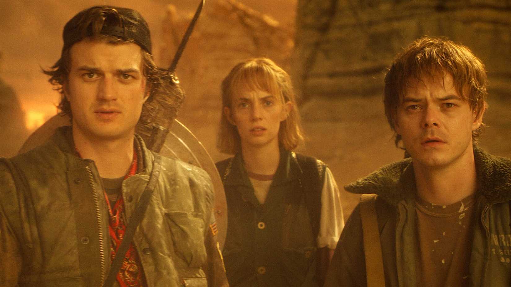 Steve, Robyn and Charlie in Stranger Things Finale