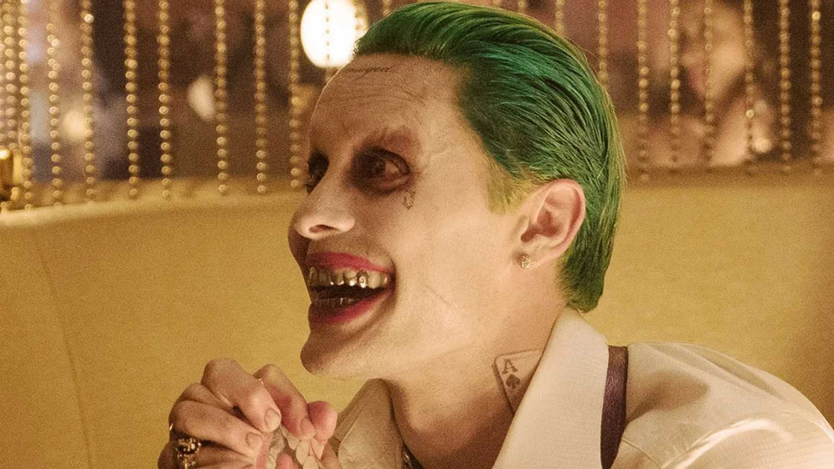Joker clasps his hands in The Suicide Squad