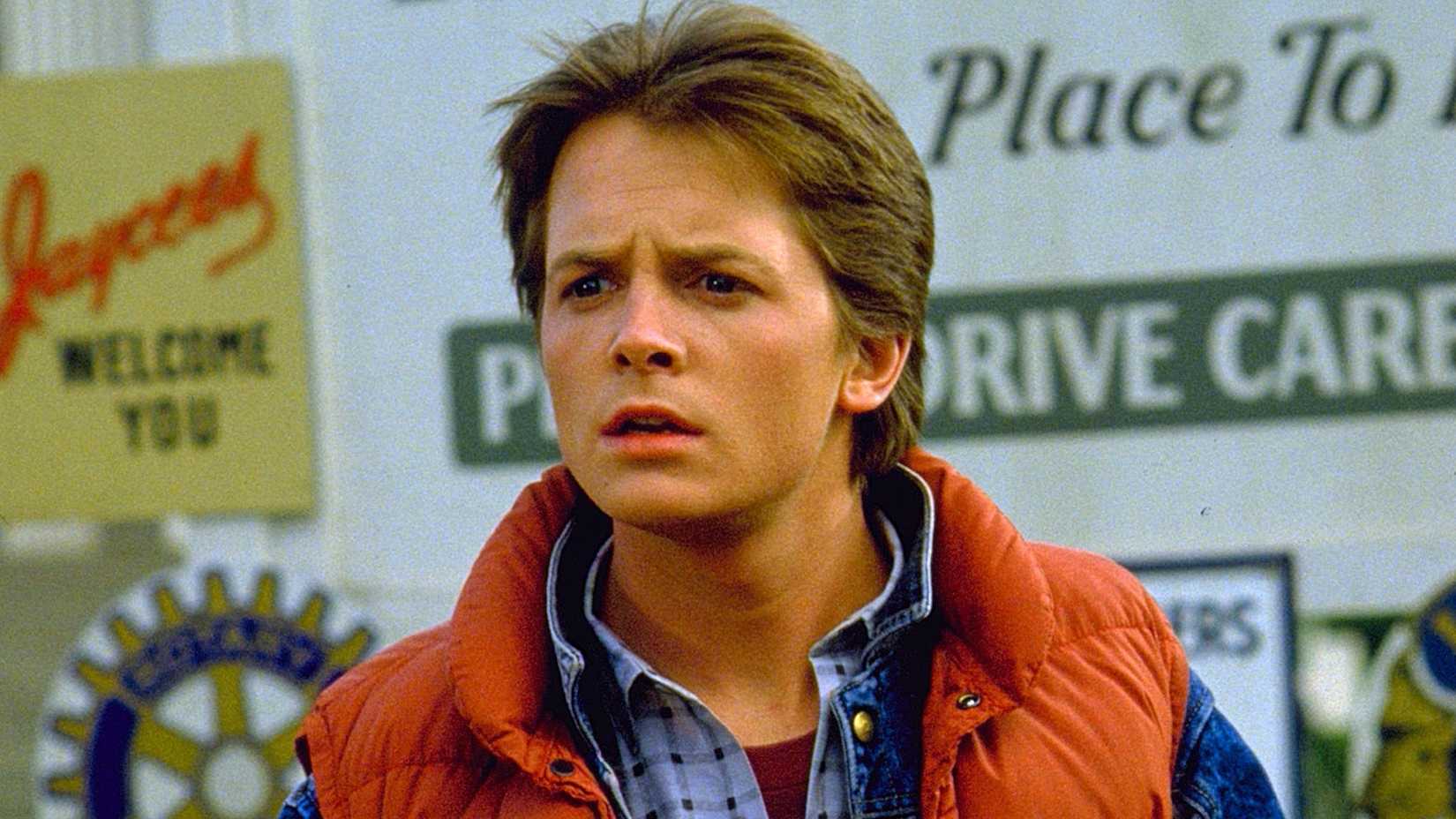 Michael J. Fox as Marty McFly in Back to the Future