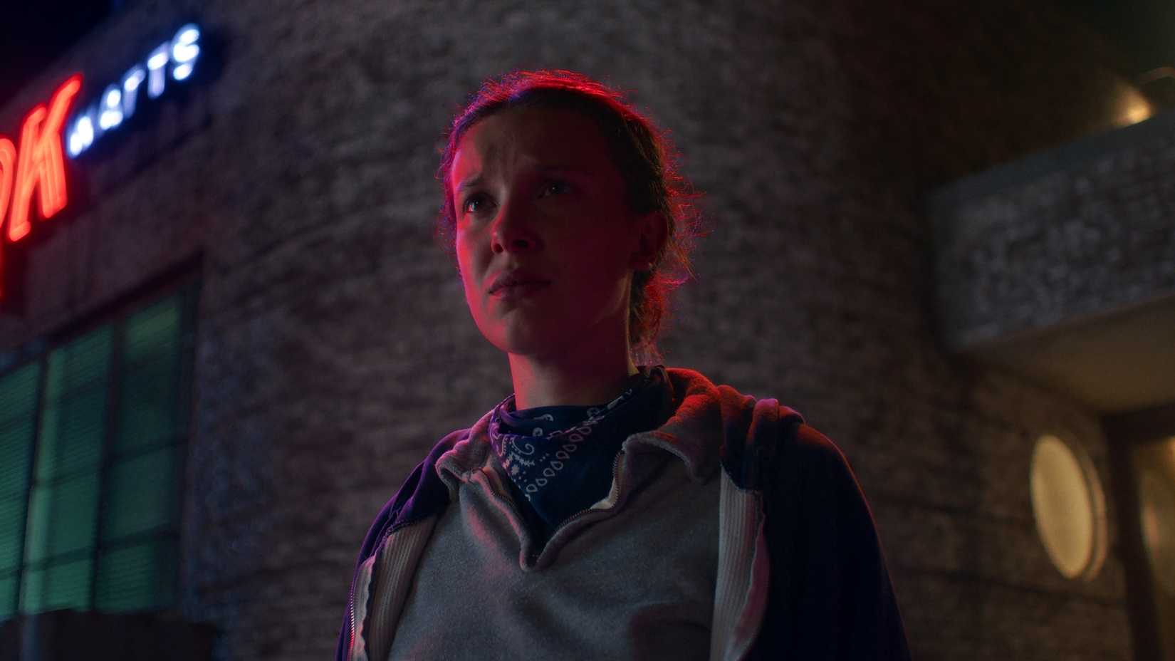 Millie Bobby Brown as Eleven in Stranger Things Season 5