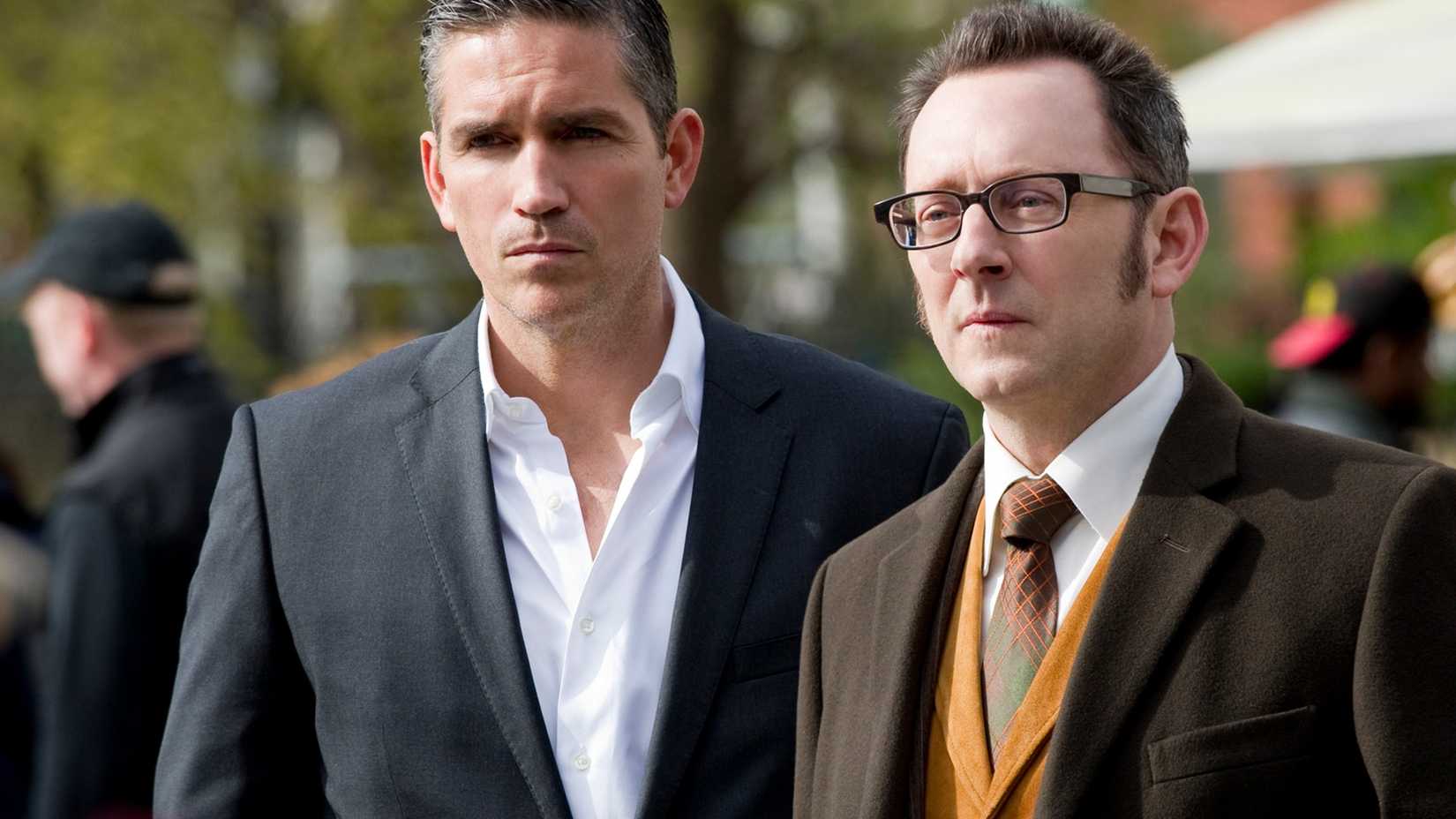 Reese (Jim Caviezel) and Finch (Michael Emerson) on Person of Interest