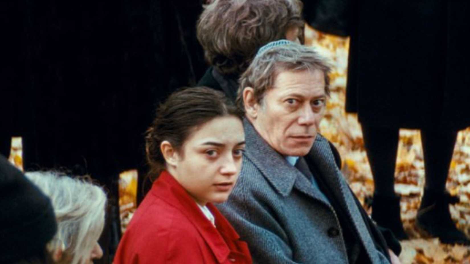 Luana Bajrami and Mathieu Amalric in A Private Life