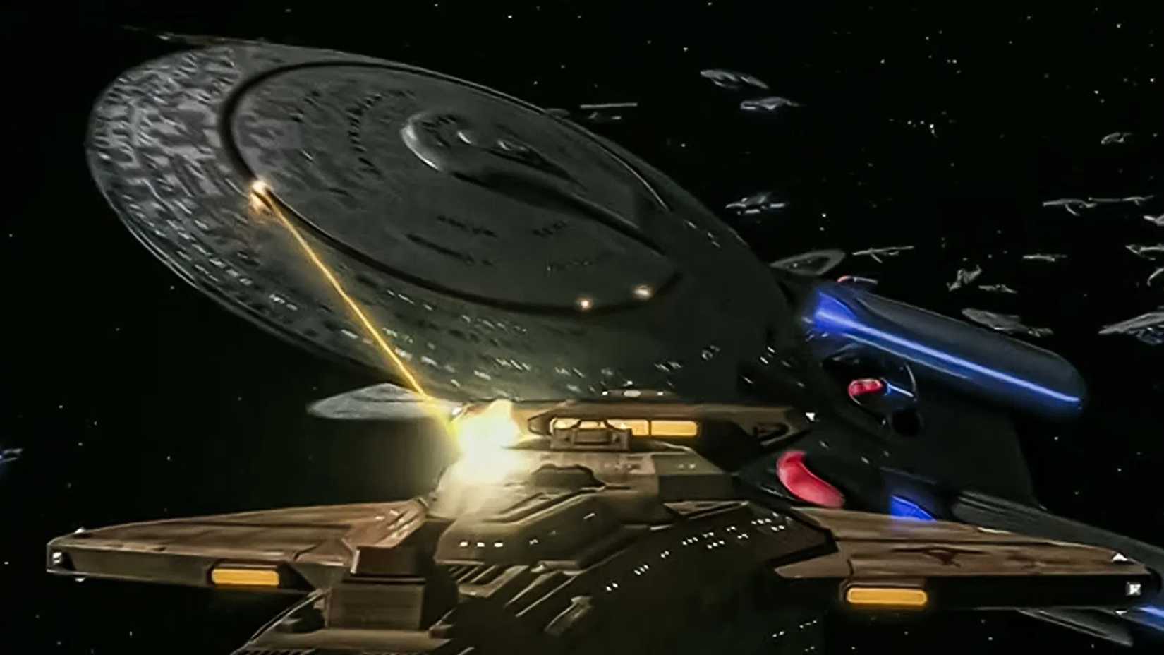 Starship combat from the Dominion War in Star Trek Deep Space Nine