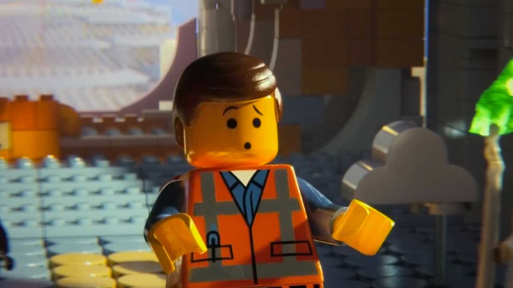 Emmett Brickowski looking stunned in The Lego Movie.