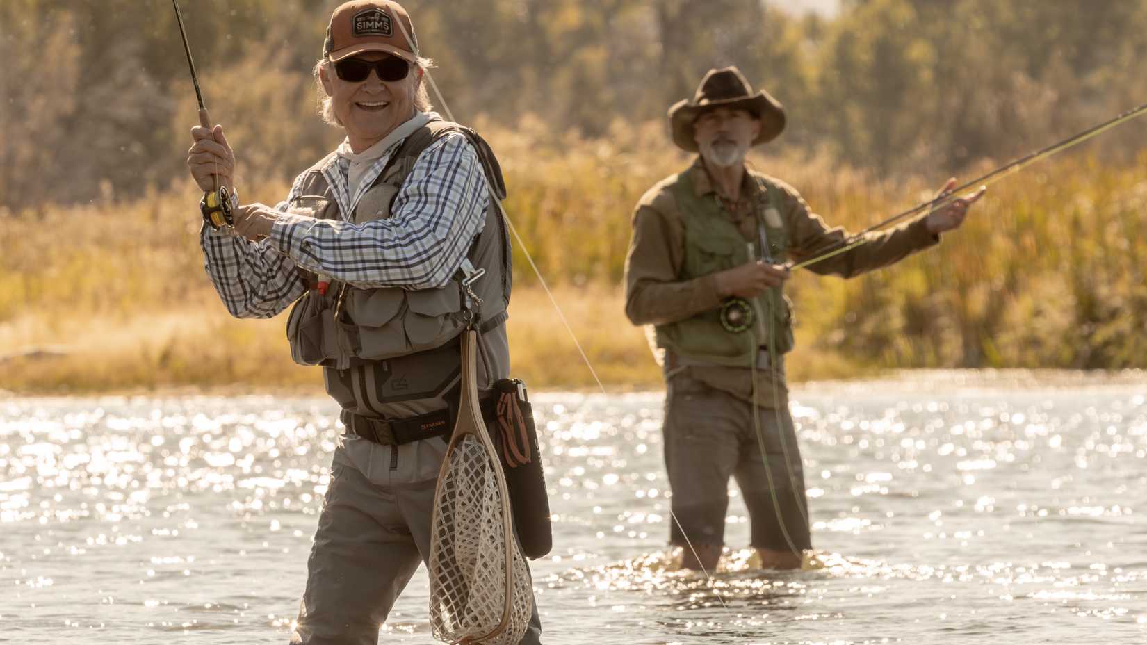 Kurt Russell as Preston Clyburn and Matthew Fox as Paul Clyburn in The Madison