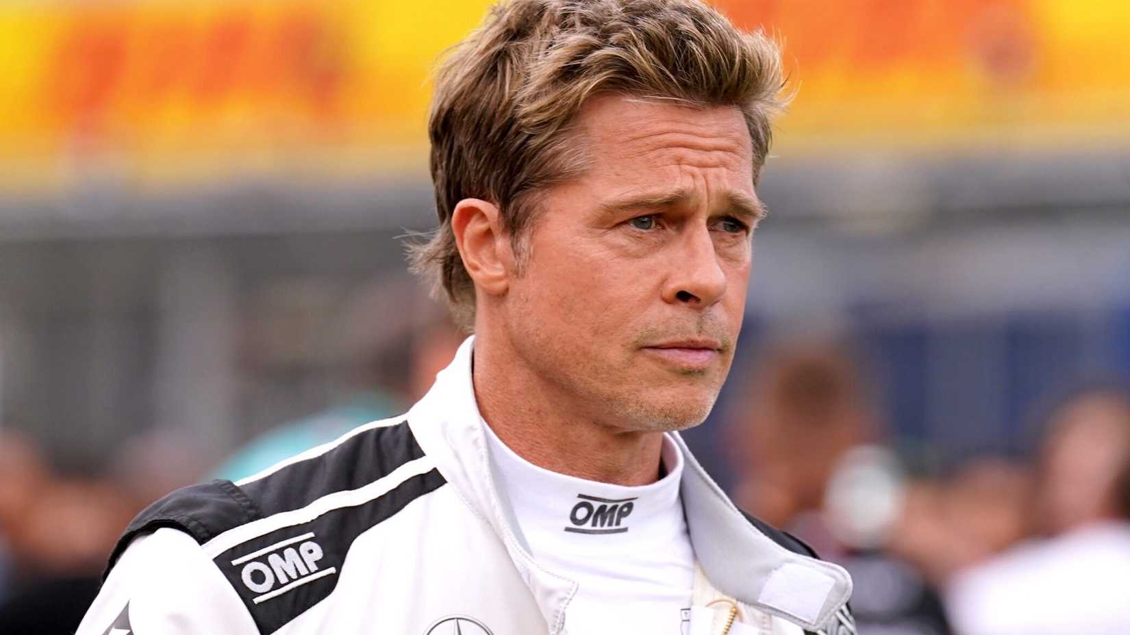 Brad Pitt as Sonny Hayes in F1: The Movie