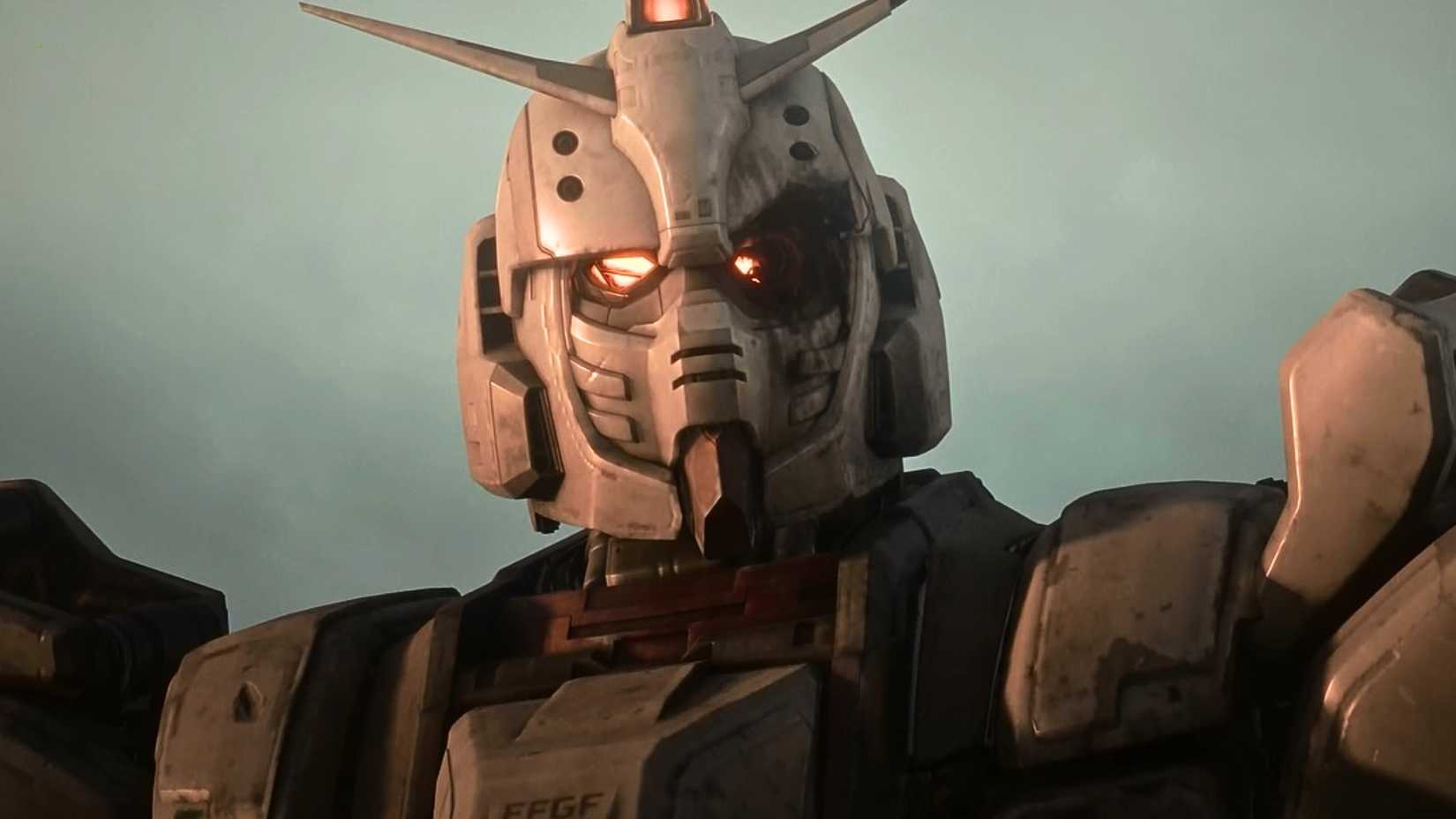 Damaged EX Suit in mobile suit gundam requiem for vengeance