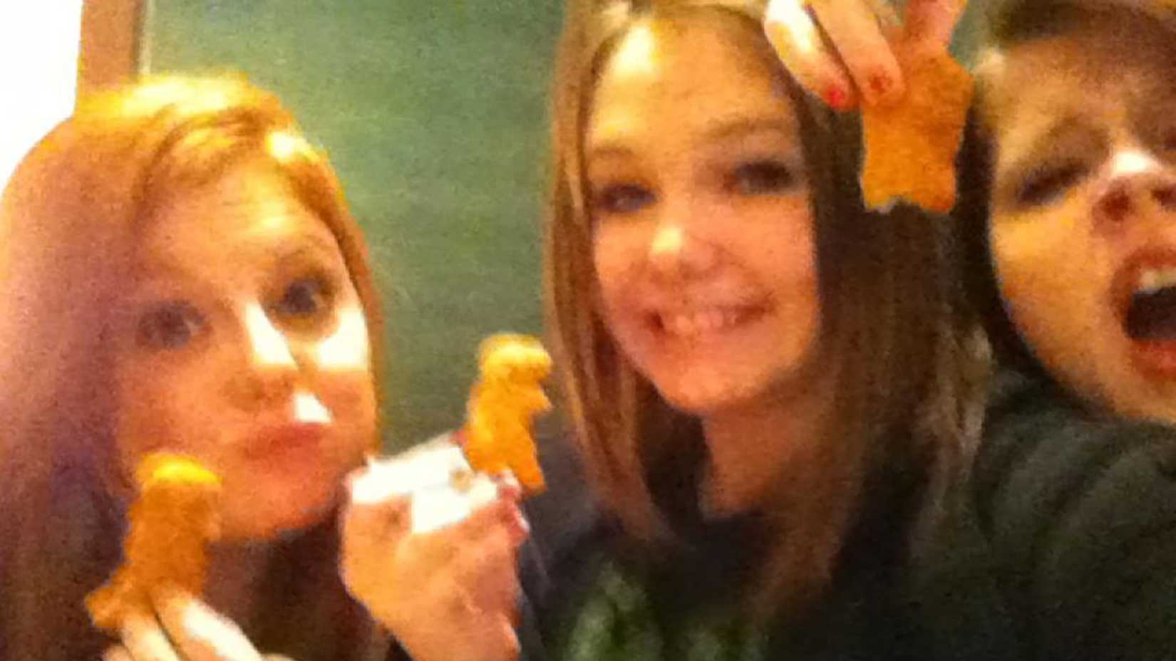 Three girls taking a selfie in Friends Like These: The Murder of Skylar Neese.