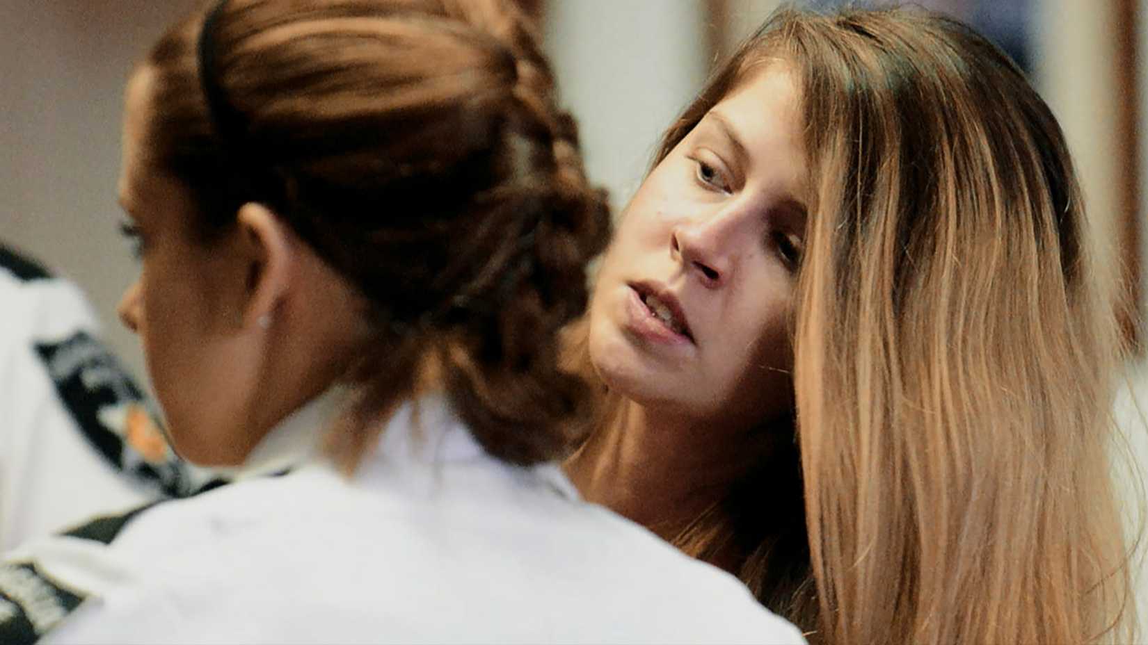 A woman in court in Friends Like These: The Murder of Skylar Neese.