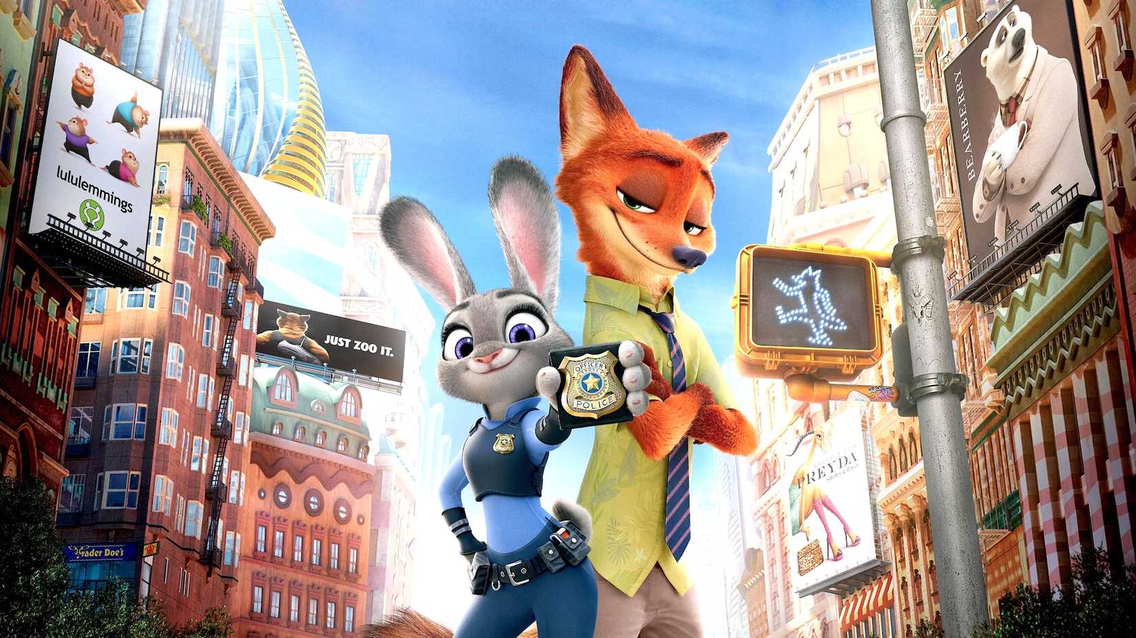Judy Hopps and Nick Wilde in 2016's 'Zootopia'