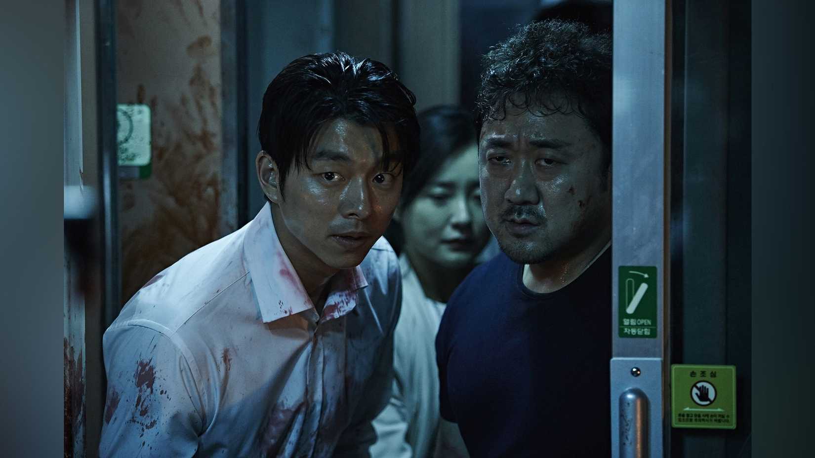 Gong Yoo and Ma Dong-seok in 'Train to Busan'
